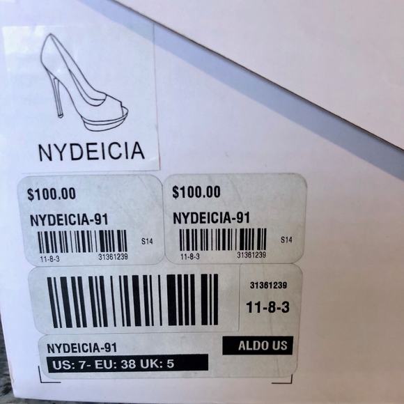ALDO Nydeicia Peep Toe Pumps - Picture 7 of 8